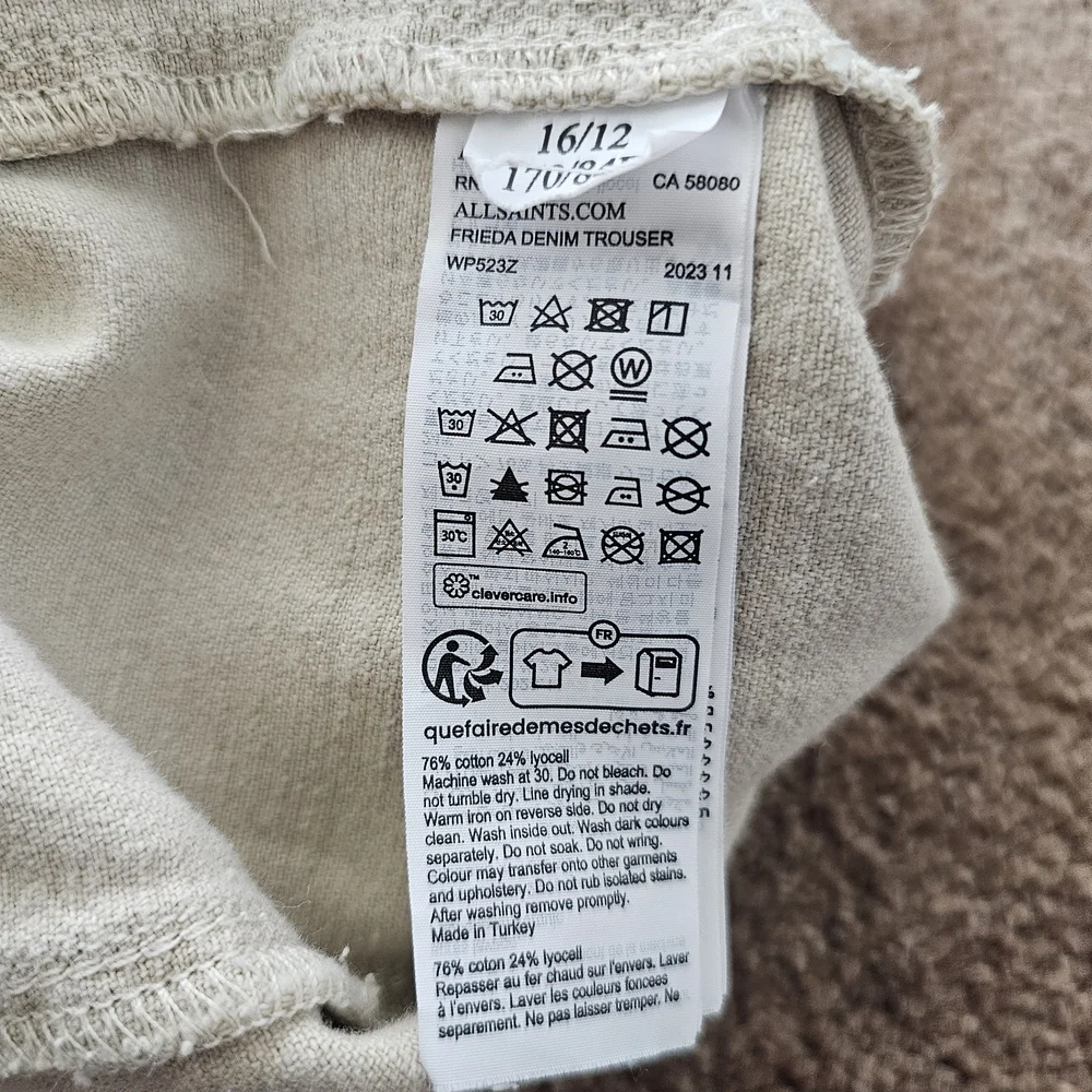 All Saints‎ Light Tan Cargo Pants Size 12 US - Picture 11 of 12